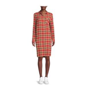 New With tags plaid shirt dress